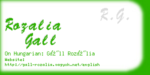 rozalia gall business card